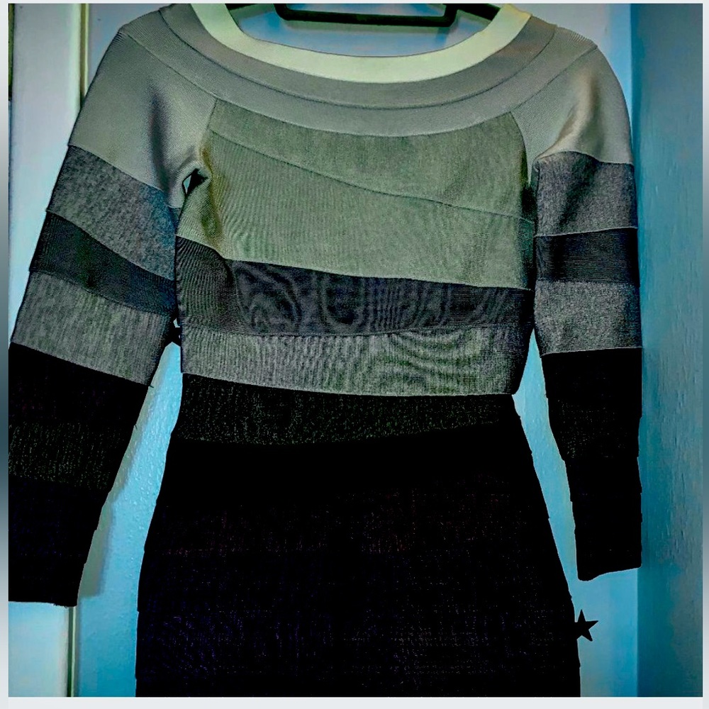 Hombre gray bandage dress size M